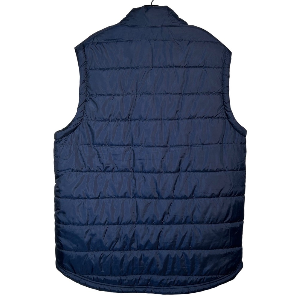Nat Nast Mens Puffer Vest Blue Quilted Zip Front Sleeveless Jacket Outdoor Sz XL - Picture 4 of 8
